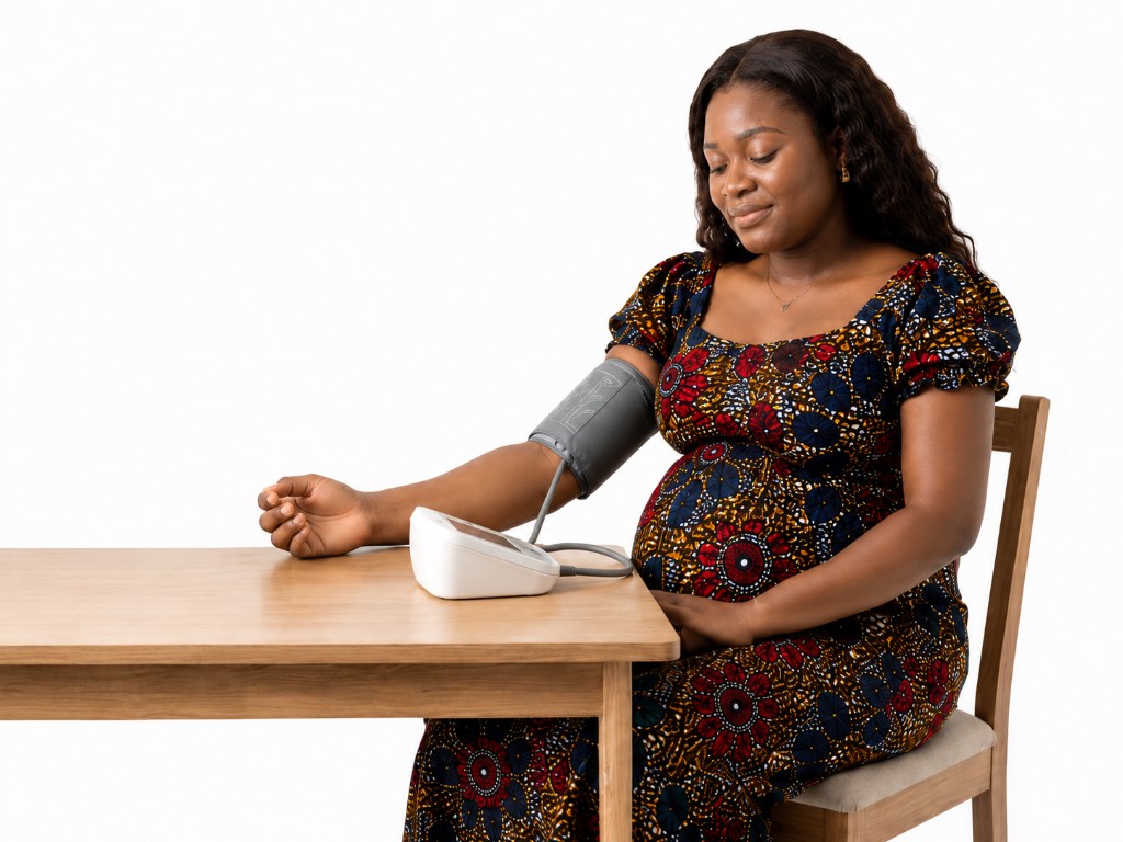 A blood pressure cuff illustrating home monitoring